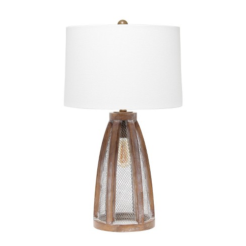 Target wood deals lamp base