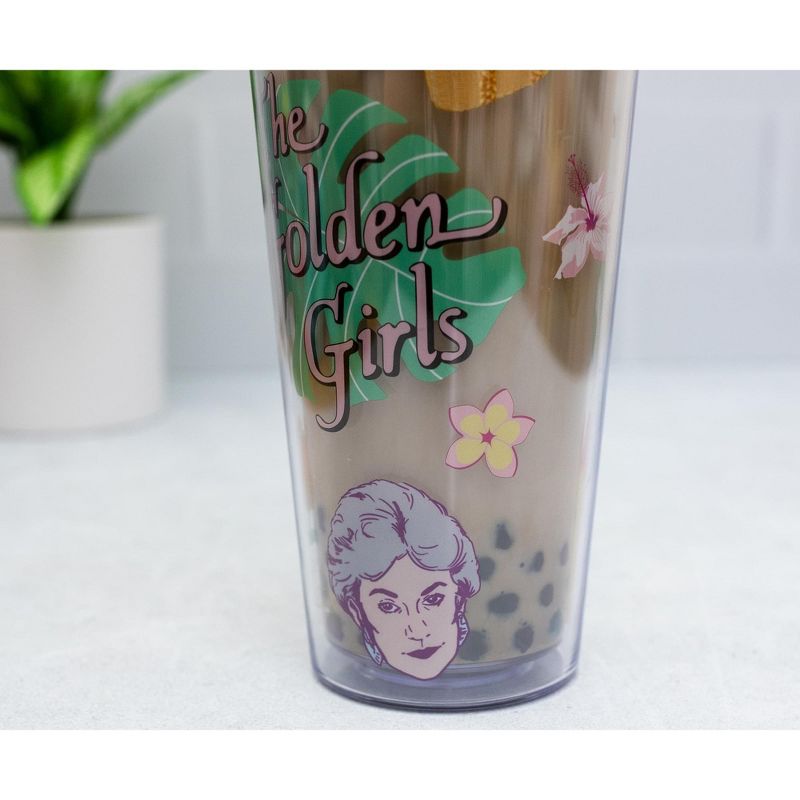 Silver Buffalo The Golden Girls Carnival Cup with Lid and Straw | 24 Ounces, 5 of 7