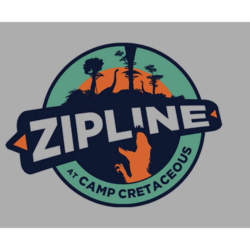 Boy's Jurassic World: Camp Cretaceous Zipline Circle Logo T-Shirt, 2 of 6