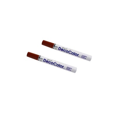 Marvy Uchida DecoColor Opaque Paint Markers Broad Tip Brown 2/Pack (86525801a) 