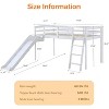 JOYMOR Loft Bed with Curved Slide, Low Loft Bed Twin Size with Slide and Angled Ladder, Solid Pine Wood Frame,14" Safety Guardrail - 2 of 4