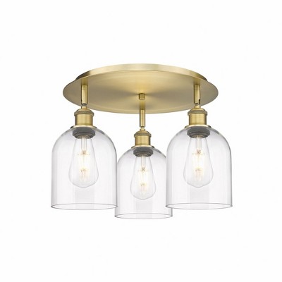 Bella - 3 Light Flush Mount In Industrial Style-10.5 Inches Tall and 17.25 Inches Wide