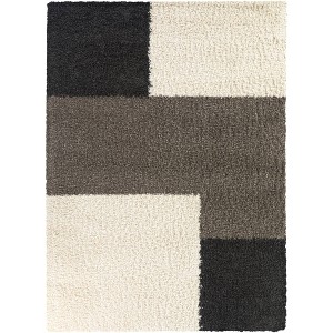 Balta Rugs 7'10"x10' Roger Geometric Shag Area Rug Cream - 1 of 4