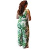 Women's Wo's Tropical Leaf Print Jumpsuit - EN CREME - image 2 of 2