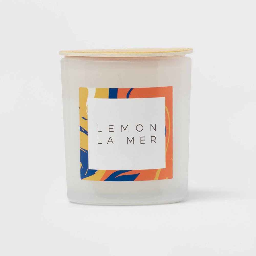 Milky Glass Jar Candle Lemon La Mer - Opalhouse™