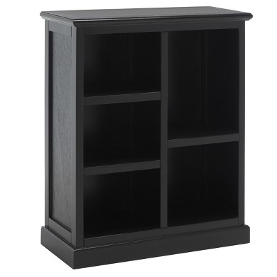 Maralah Black Solid Wood 5-Shelf Cube Bookcase