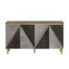 Okak Sideboard Cabinet, Bufft Cabinet with 4 Doors and 4 Shelves, Storage Cabinet for Living Room, Dining Room, Kitchen, Dark Gray - 3 of 4
