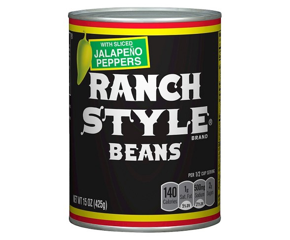 Ranch Style Beans with Sliced Jalapeno Peppers 15oz