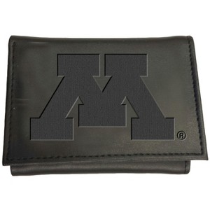 Evergreen NCAA Minnesota Golden Gophers Black Leather Trifold Wallet Officially Licensed with Gift Box - 1 of 1