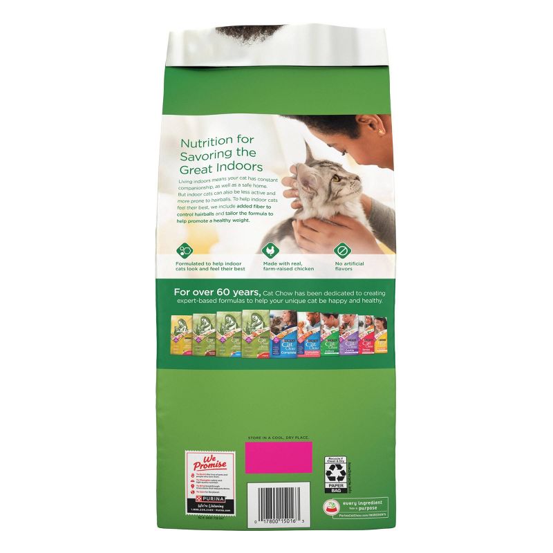 Purina Cat Chow Indoor with Chicken Adult Complete & Balanced Dry Cat Food, 4 of 10