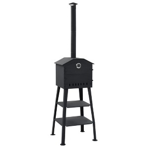 vidaXL Outdoor Pizza Oven Charcoal Fired with 2 Fireclay Stones - 1 of 2