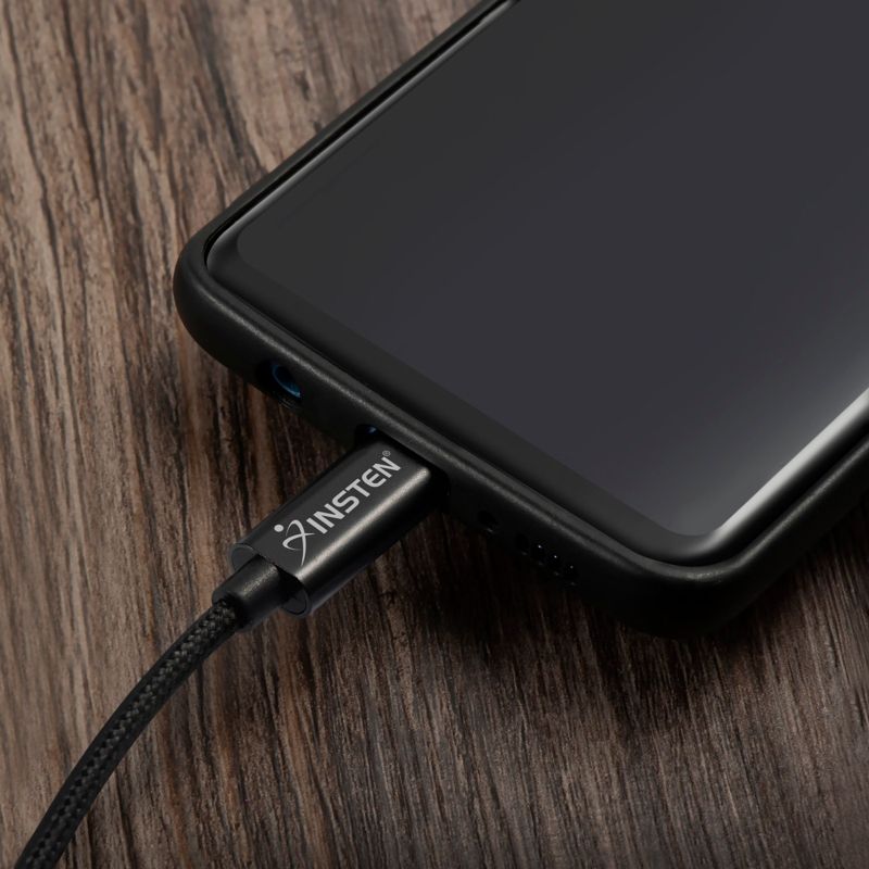 INSTEN USB C to 3.5mm Audio Aux Jack Cable, Only Compatible with iPad Pro, Galaxy S20 Note 10, Google Pixel 2/3/4 XL, OnePlus 6T 7 Pro, 3.3ft, Black, 2 of 10