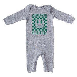 The Juniper Shop Christmas Cutie Checkered Baby Romper - 1 of 3