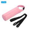 Unique Bargains Neoprene Insulated Removable Shoulder Straps Water Bottle Sling Bags 2.64"x7.28" 2 Pcs Pink - 3 of 4