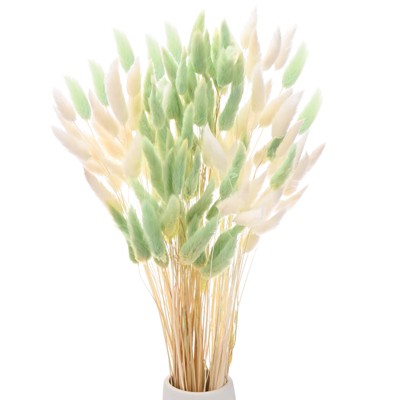 Unique Bargains Artificial Bunny Tails Dried Home Decor Realistic Pampas Grass 17 Inch 120 Pcs