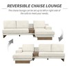 114" L-Shaped Sectional Sofa with USB Ports, Power Sockets, Storage Drawer & Reversible Chaise - 2 of 4