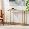 Mark & Day Goldegg 30"H x 47"W x 14"D Modern Gold Console Table - 2 of 4