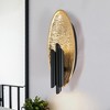 LNC Amphotical 6-Lights  6.6"Luxury and Glam Flush Mount Integrated LED Wall  Lights,Vintage Goldleaf and Black - 2 of 4