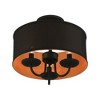 Livex Lighting Winchester 3 - Light Semi-Flush Mount in  Black - 2 of 4
