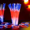 Joyfy Favor Supplies For Independence Day 72 Pcs Patriotic Glow Sticks Bulk with Connectors for Kids Adults, Independence Day Party Favor Supplies - 2 of 4