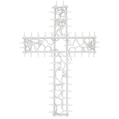 Adjustable White PVC Window Frame for Mini Christmas Lights