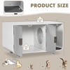 Costway Cat Litter Box Enclosure Furniture Hidden Cat Washroom with Rubber Wood Legs - 3 of 4