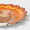 10ct Thanksgiving Turkey Shaped Dinner Plates - Spritz™ - 3 of 3
