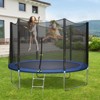 SUGIFT 10 FT Recreational Trampoline with Safety Enclosure Net and Ladder - 2 of 4