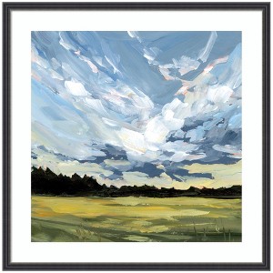 Kate and Laurel Framed Art Before The Storm by Emily Kenney, 25x25, Stylish Black Narrow - 1 of 4
