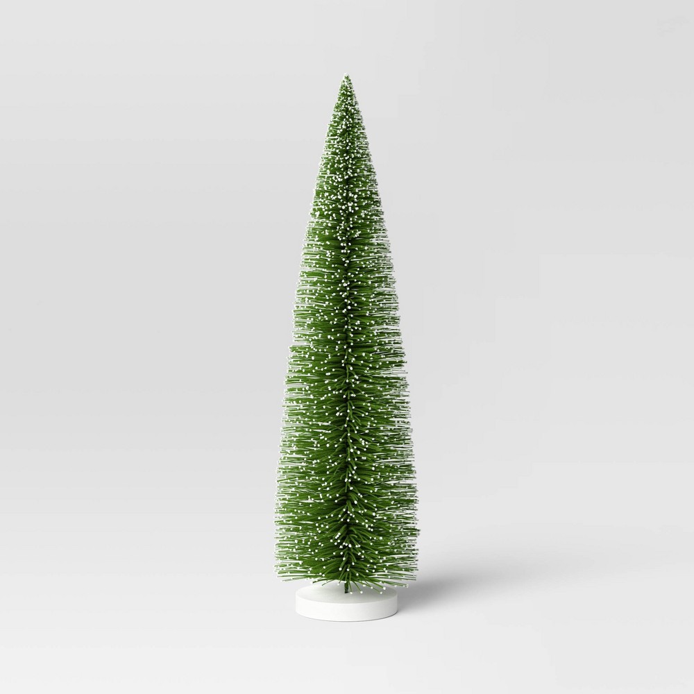 36" Christmas Bottle Brush Tree Sculpture - Wondershop™ Green