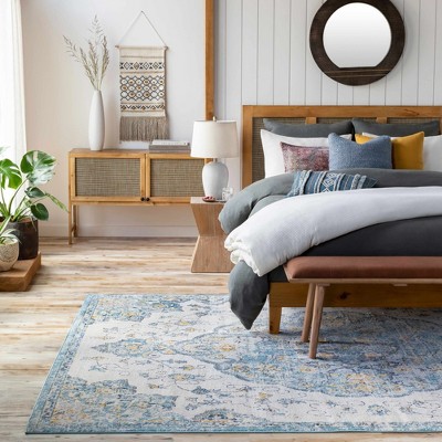 Hauteloom Whippany Distressed Medallion Thin Rug