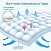 Inhand Queen Mattress Topper- Extra Thick Cooling Mattress Pad- White Mattress Protector Pillow Top with 8-21 Inch Deep Pocket Down Alternative Fill - 3 of 4