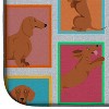 Lots of Red Dachshund Dish Drying Mat Absorbent Dish Drying Mat Pad for Kitchen Counter Dish Drainer Mat for Countertop, 14 x 21", Multicolor - 4 of 4