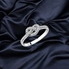 Slickblue Clear CZ Heart Charm Ring in Polished Stainless Steel - Ideal Mother's Day or Valentine's Gift, Size 5-10 - 2 of 4