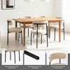 QingMoon Dining Chairs Set of 4, with Rotatable Foot Pad and Ergonomic Curved Back for Kitchen Island and Restaurant - 2 of 4
