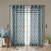 Fretwork Print Grommet Top Window Curtain Panel(Only 1 Pc Panel) - 4 of 4