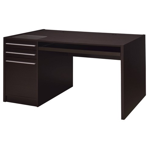 Tracy Modern Office Desk with Storage Drawers and File Cabinet