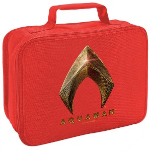 Justice League Aquaman Logo Insulated Soft Sided Lunch Box - 1 of 4