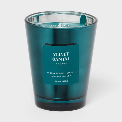12.6oz Metallic Jar Candle Velvet Santal - Threshold™