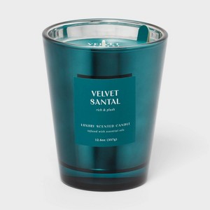 12.6oz Metallic Jar Candle Velvet Santal - Threshold™ - 1 of 4