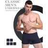 TIME HOLLOW Navy Blue Classic Bamboo Viscose Boxer Briefs - 2 of 3