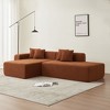 NicBex Upholstered Modular Sectional Sofa Modern L-Shaped Convertible Sectional Couch with 4 Pillows for Living Room,Apartment - 2 of 4