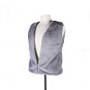 Luxe Faux Rabbit Fur Women Vest | Grey - 2 of 4