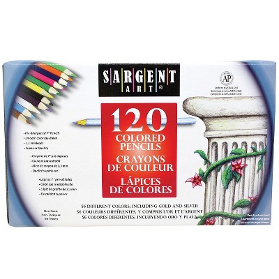 Sargent Art Colored Pencil Assortment, 8 Colors, 144 Count : Target