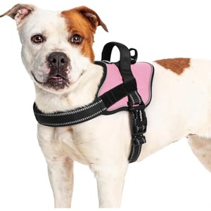 rabbitgoo Dog Harness for Large Dogs,  Adjustable Pet Harness with Molle for Walking, Training, Pink, L - 1 of 1