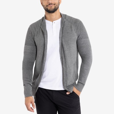 X Ray Mens Zip Up Cardigan Sweater In Heather Grey Size 2x Large : Target