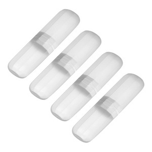 Unique Bargains Travel Outdoor Plastic Portable Toothbrush Holder 8 x 2.2 x 1.2 Inch 4 Pcs - 1 of 4