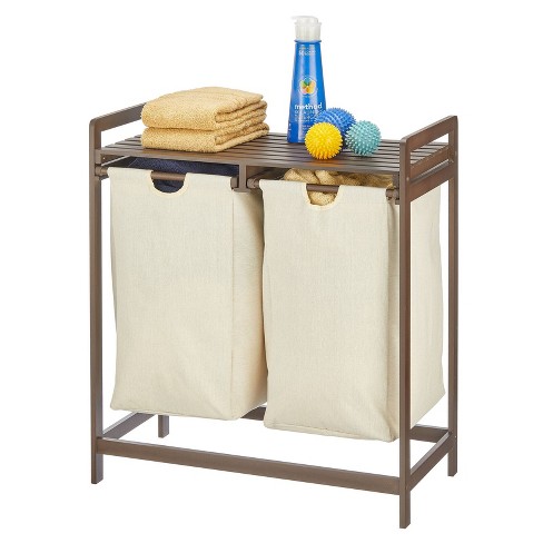 Double clothes clearance hamper