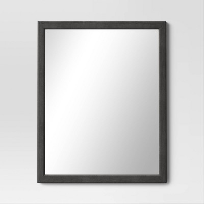 24" x 30" Framed Mirror Black - Threshold™