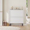 Shoe Cabinet with Flip Drawers, Wooden Shoe Organizer Cabinet with Adjustable Shelf, Shoe Storage for Entryway, Hallway, Living Room - 2 of 4